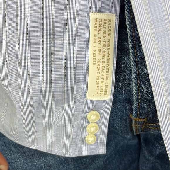 NORDSTROM MENS DRESS SHIRT BLUE - Picture 4 of 8